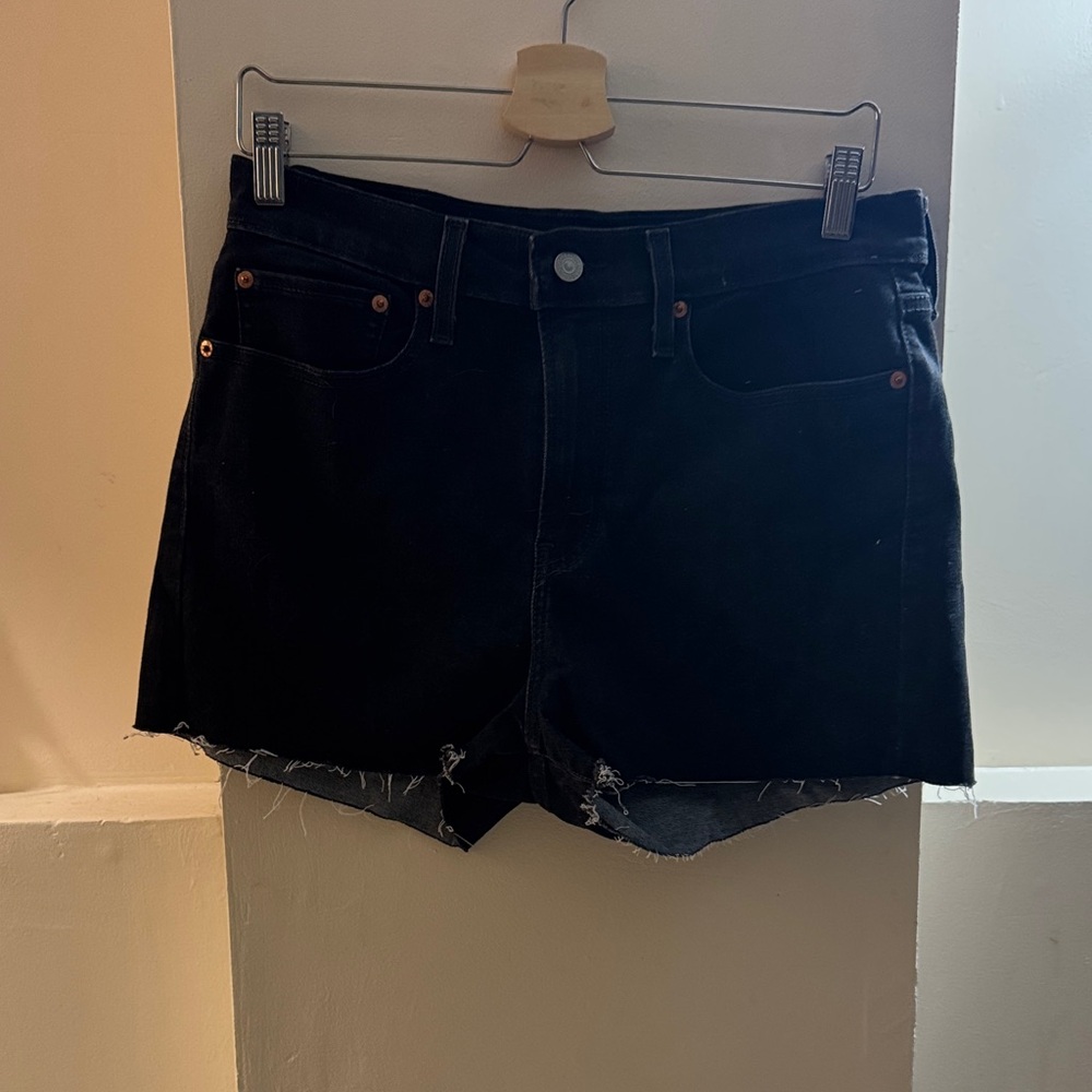 Levi's Black Jean Shorts